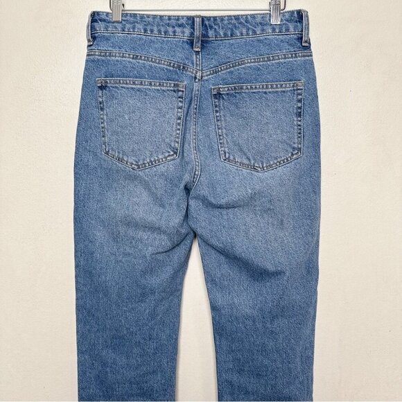 H&M Womens 6 Straight High Rise Jeans Medium Wash - Picture 10 of 13